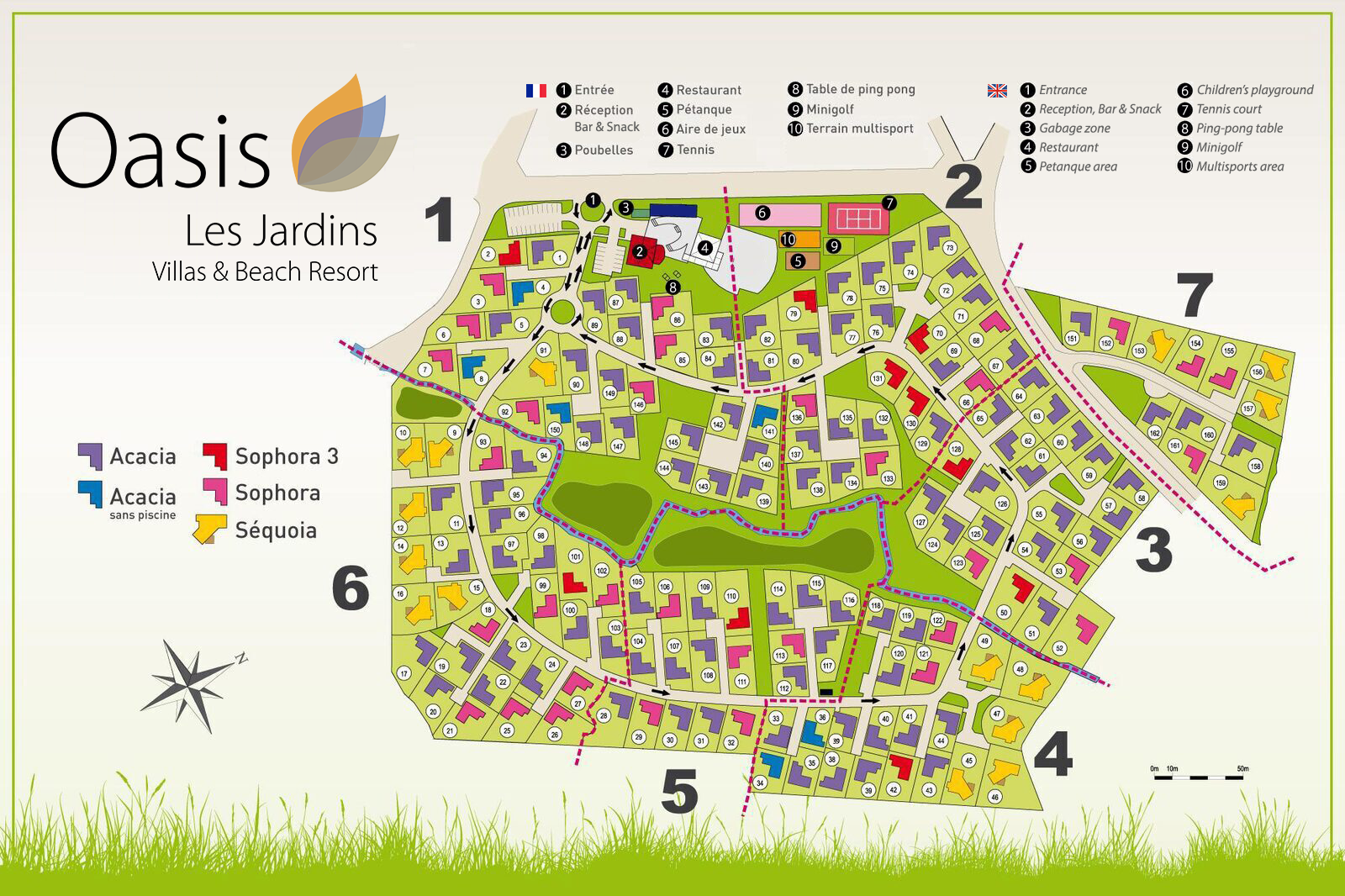 plattegrond les jardins