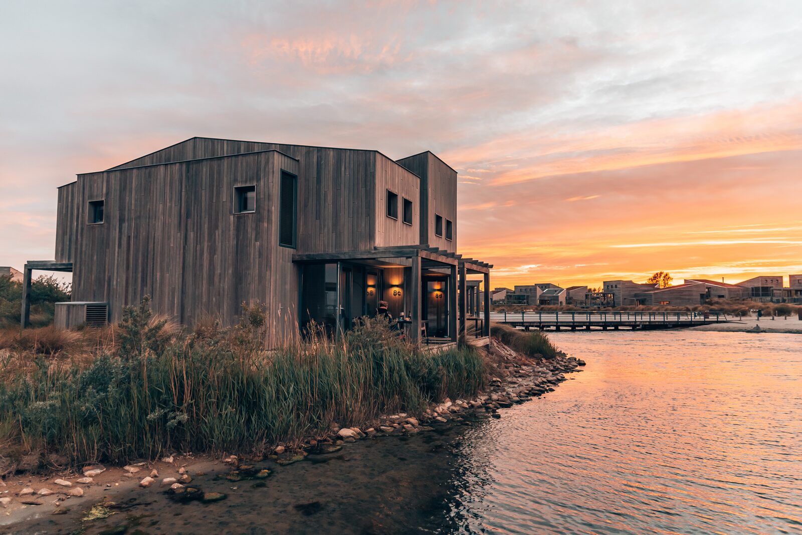 Zonsondergang hotelstudio