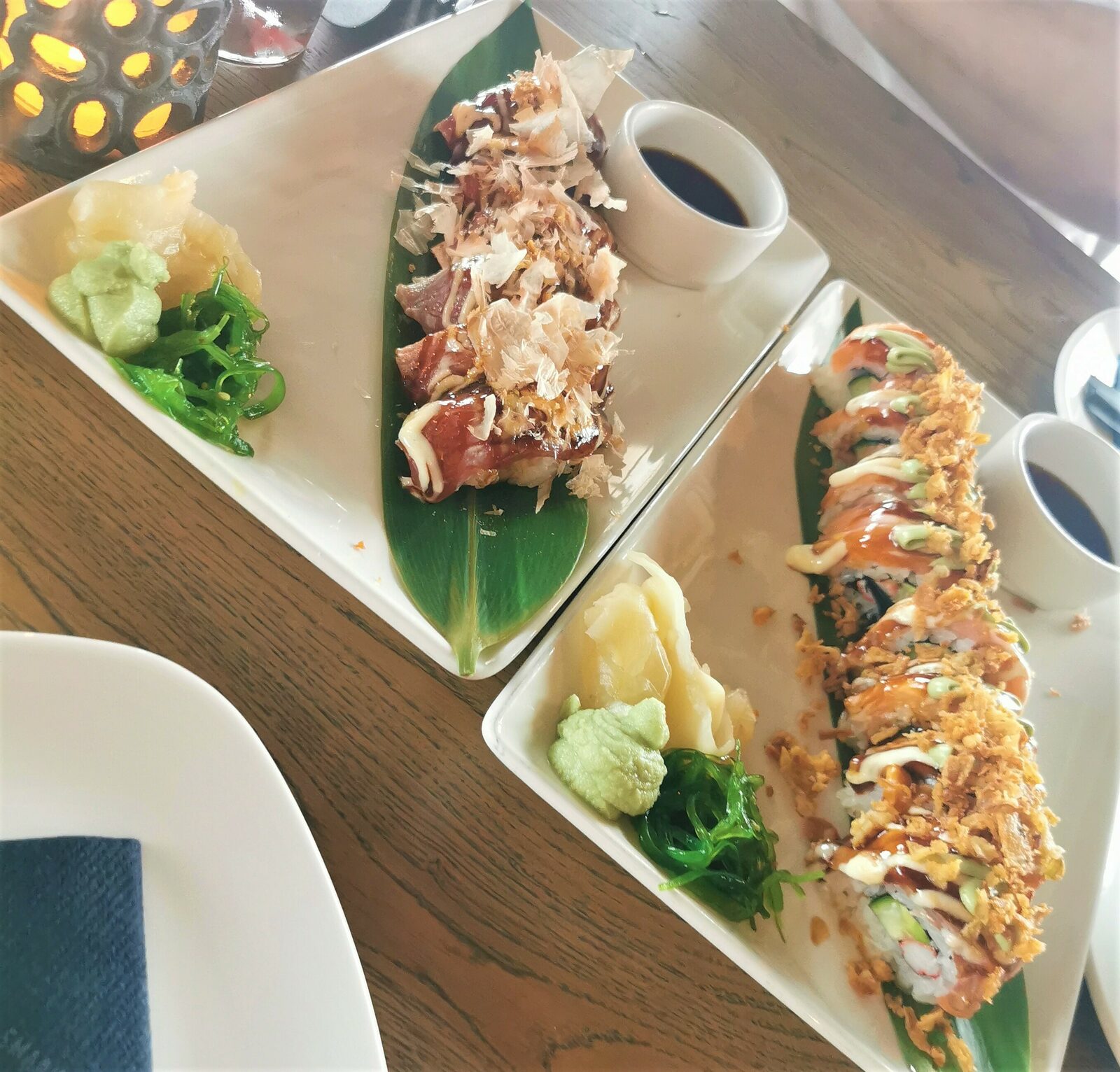 Sushi in restaurant